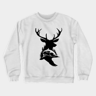 Outdoorsman T-shirt, Hunting T-shirt, Fishing T-shirt, Deer lmage, Elk Image, Fish Image, Deer shirt, Elk shirt, Fish shirt, Outdoors Shirt Crewneck Sweatshirt